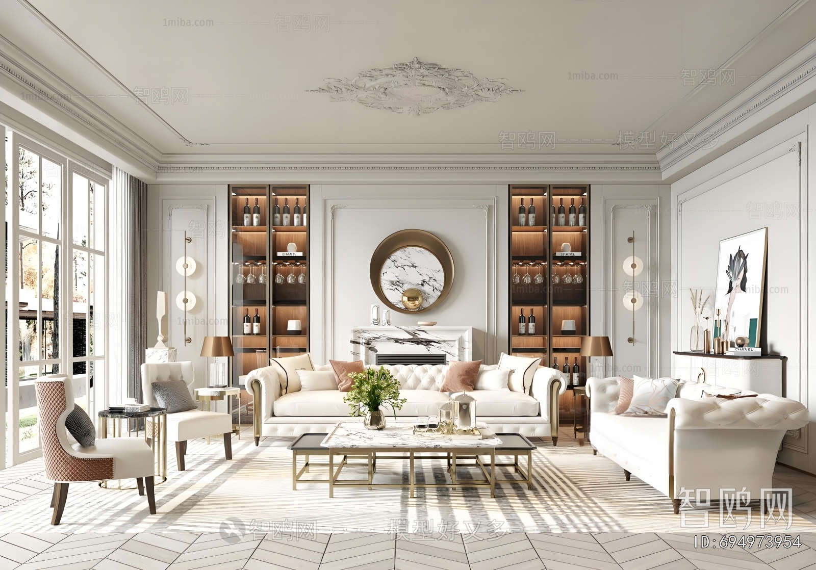 American Style A Living Room