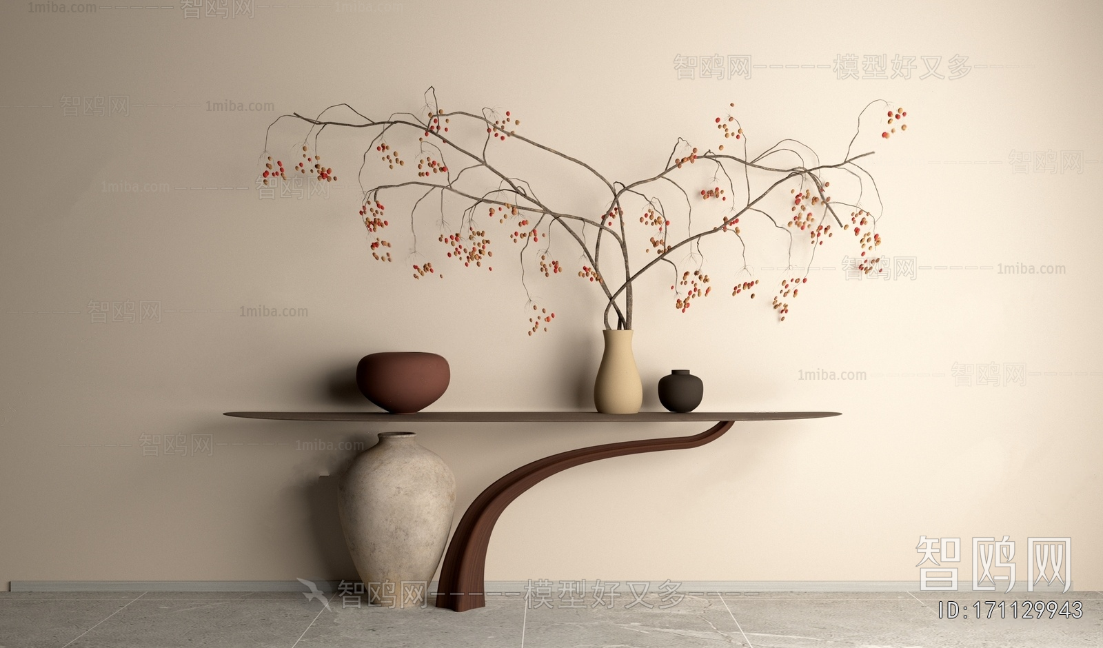 Wabi-sabi Style Console