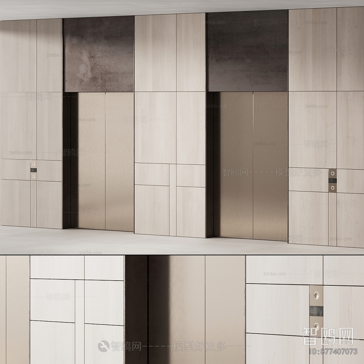 Modern Office Elevator Hall