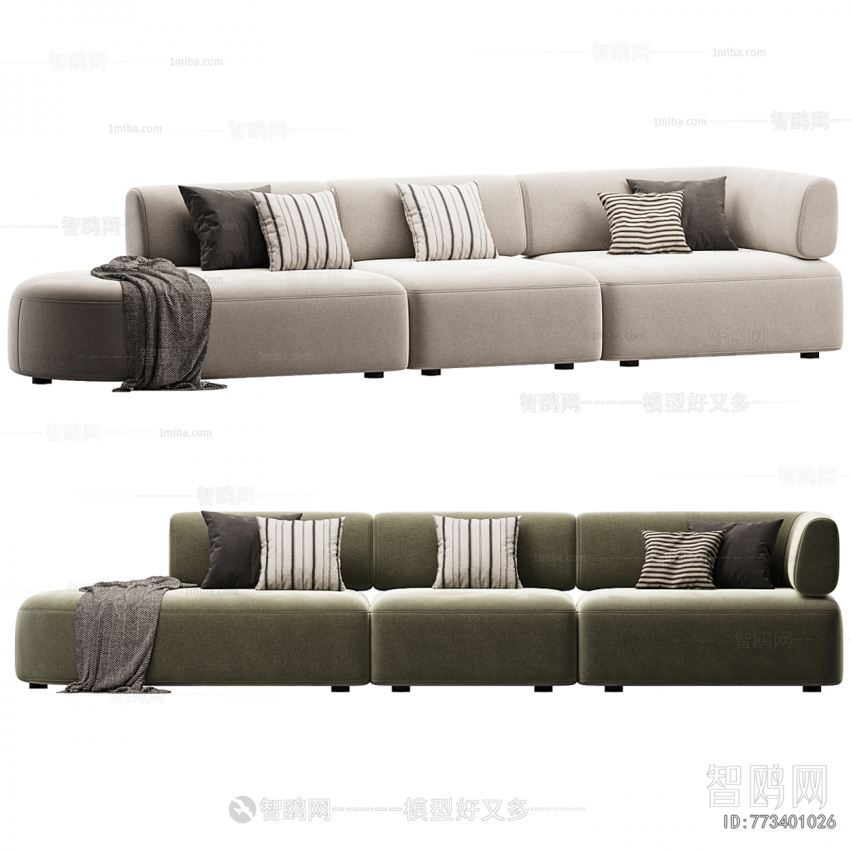 Modern Three-seat Sofa