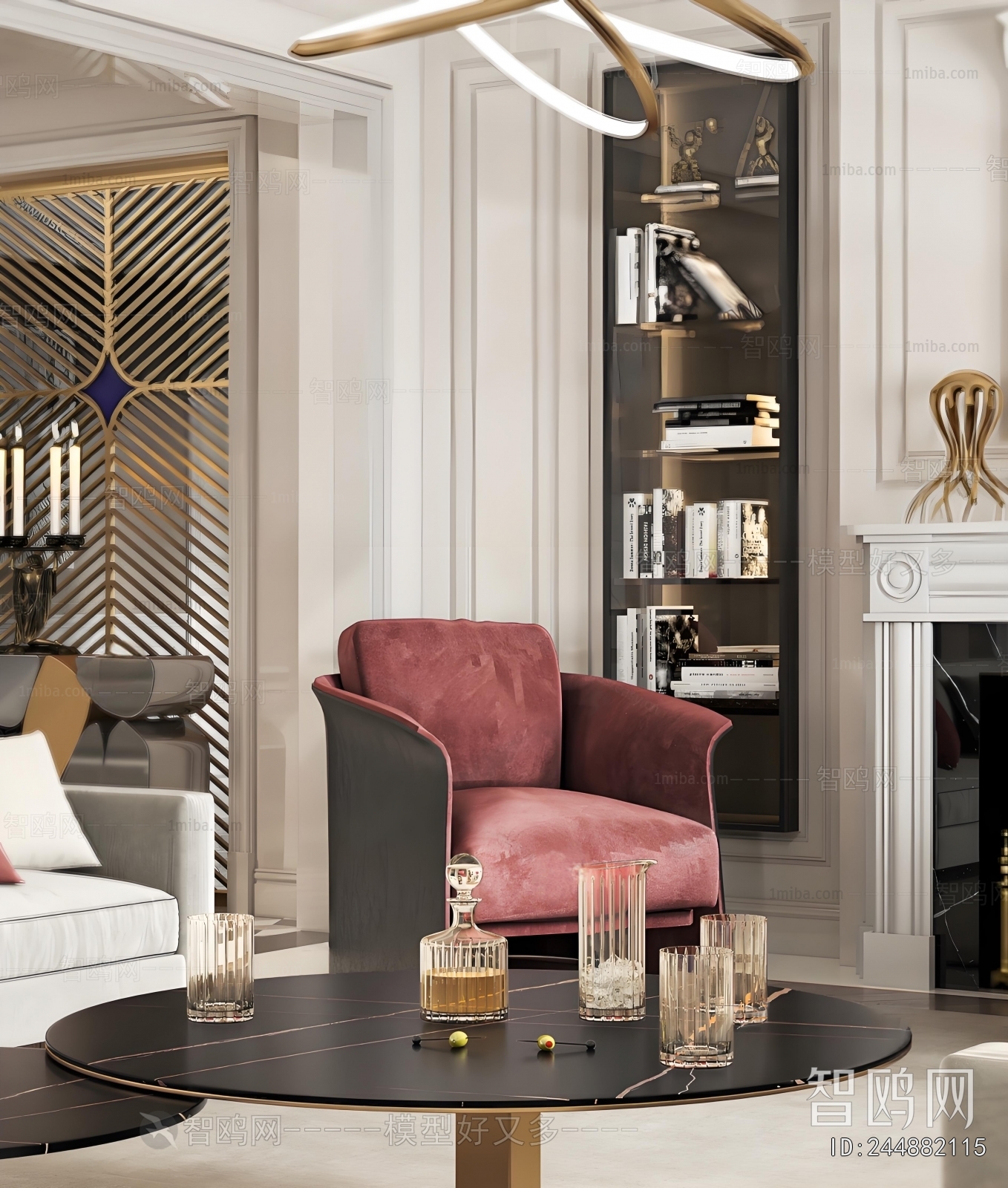 Simple European Style A Living Room