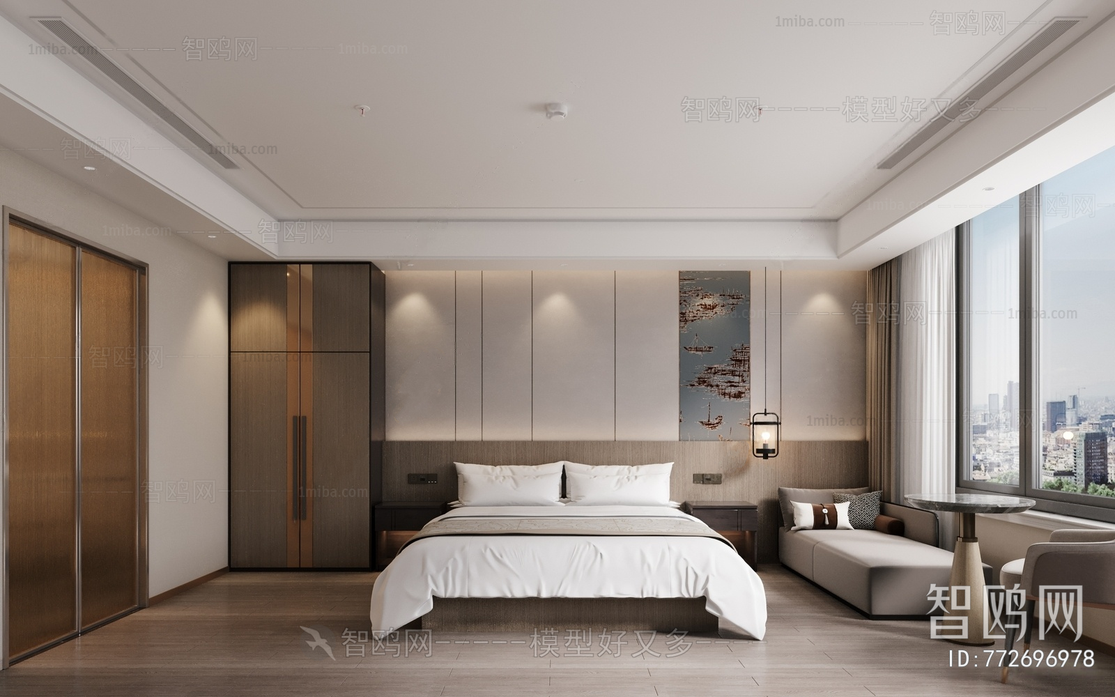 New Chinese Style Bedroom