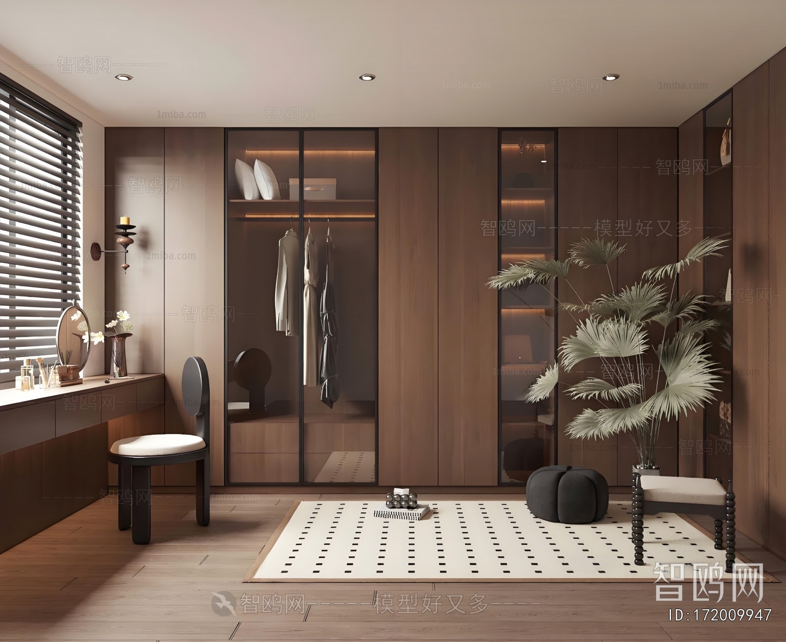 Modern Clothes Storage Area