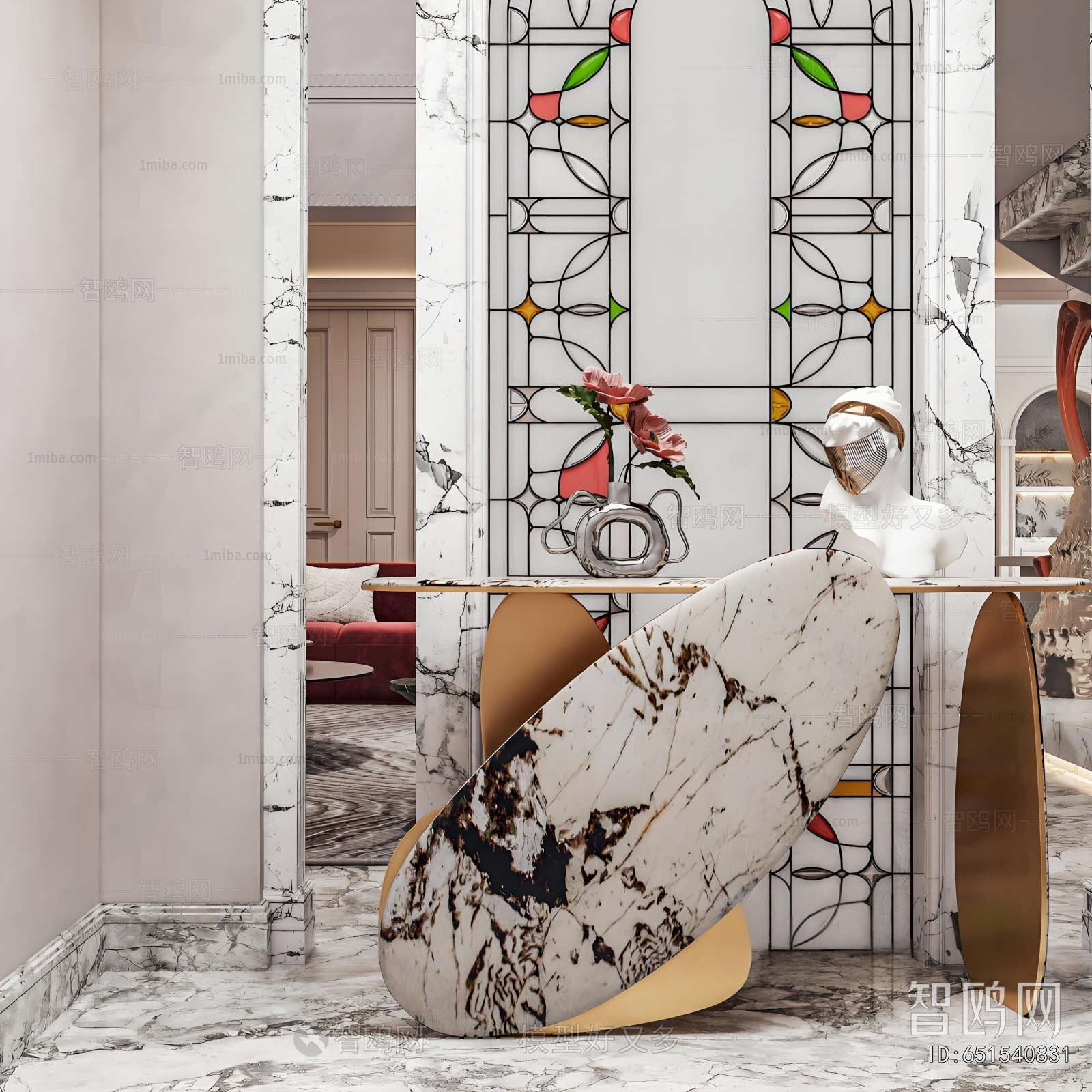 Simple European Style Hallway