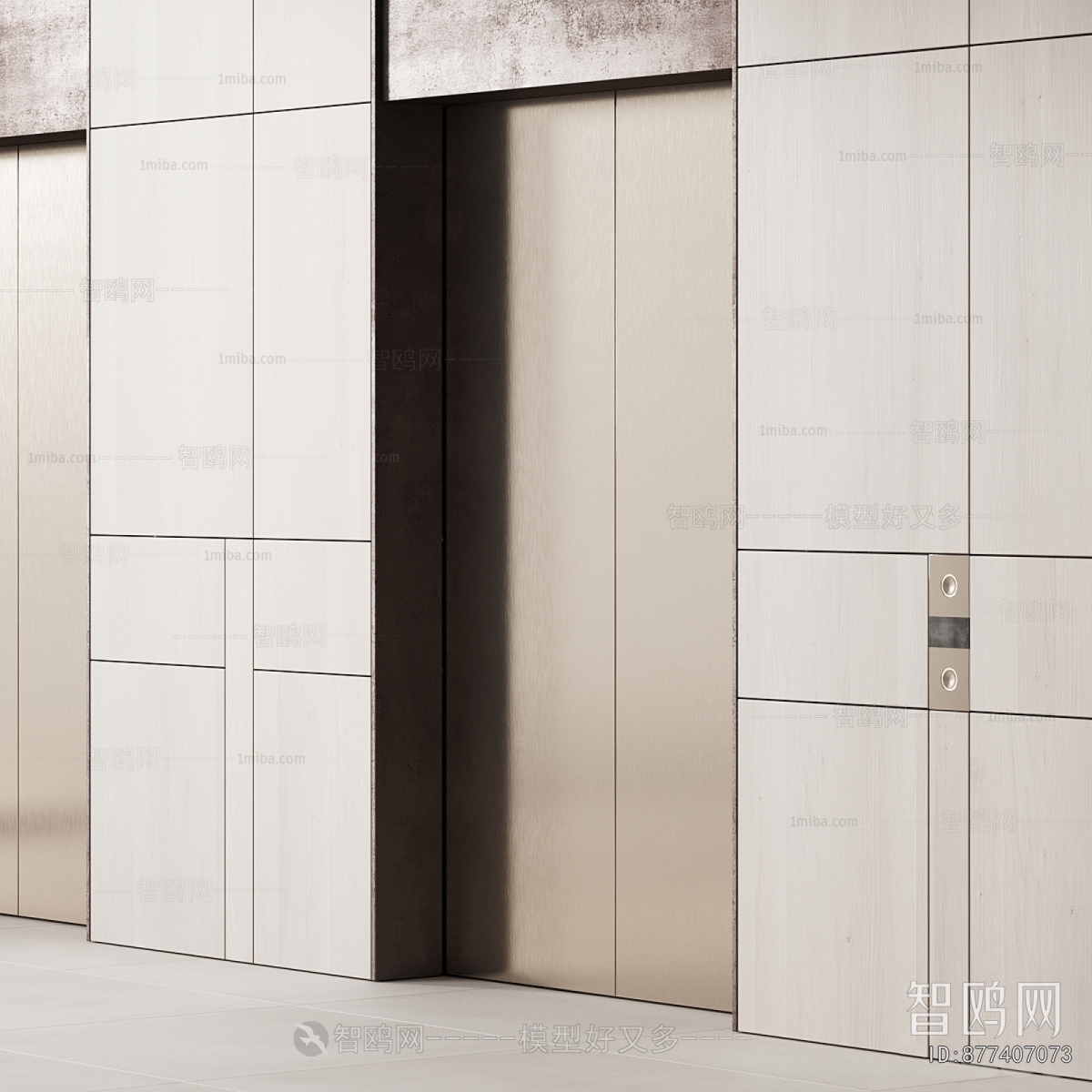 Modern Office Elevator Hall