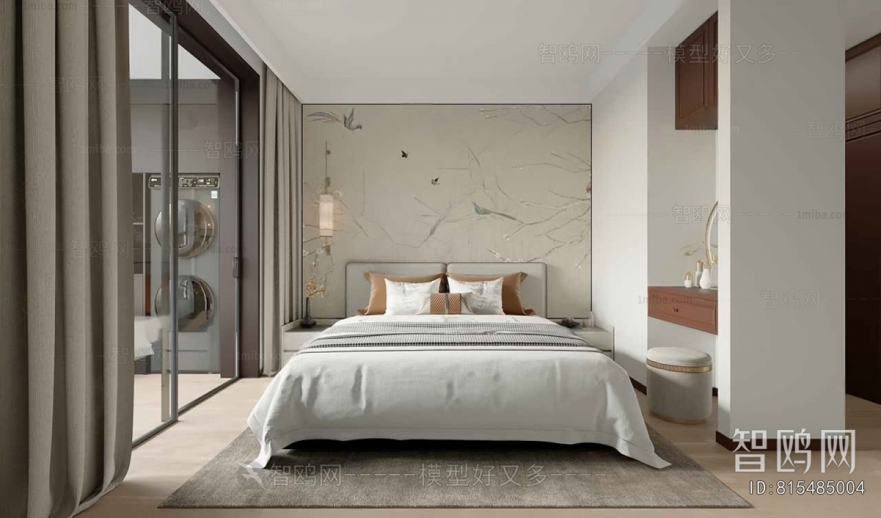 New Chinese Style Bedroom