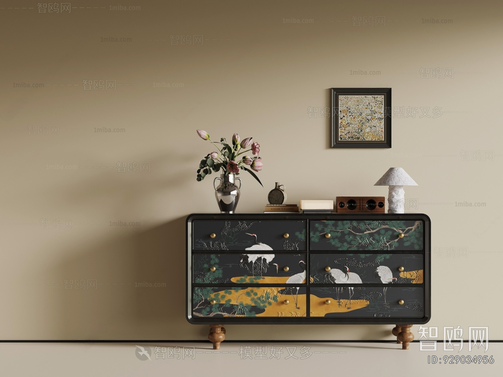 French Style Side Cabinet