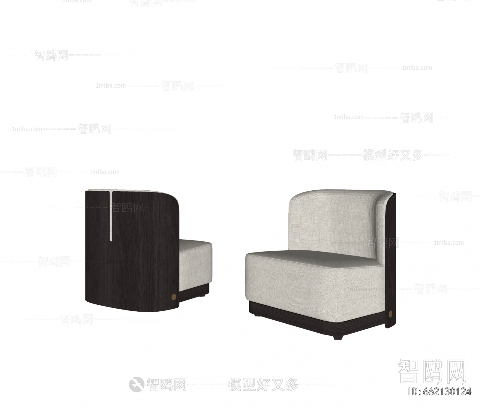 New Chinese Style Single Sofa