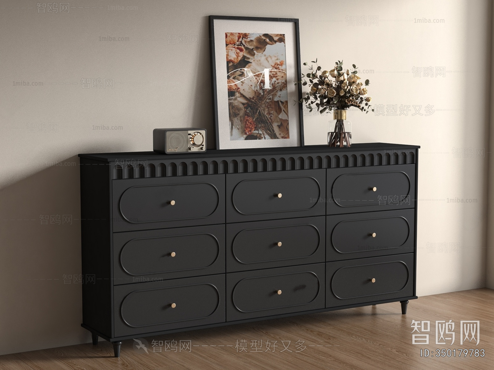 French Style Side Cabinet