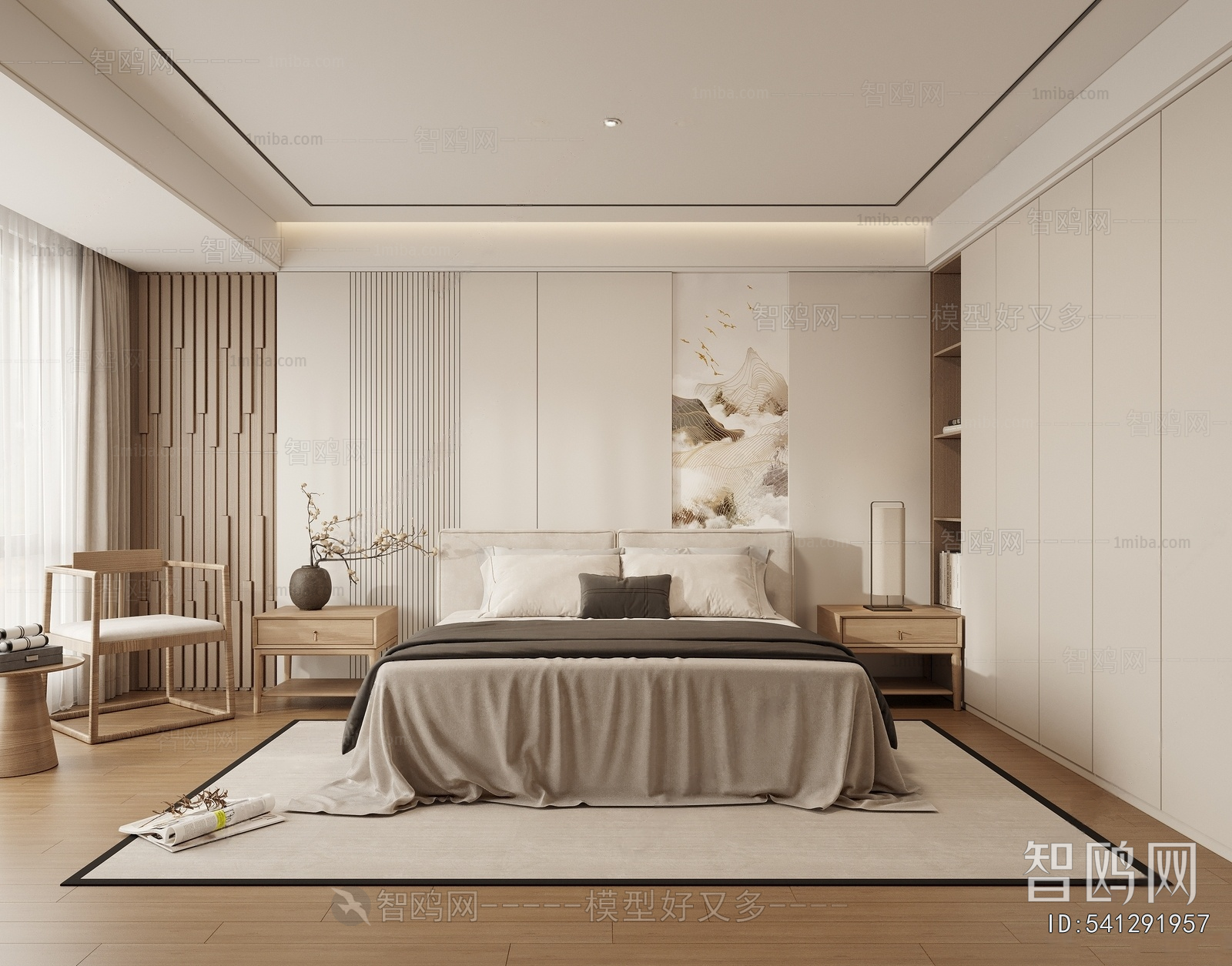 New Chinese Style Bedroom