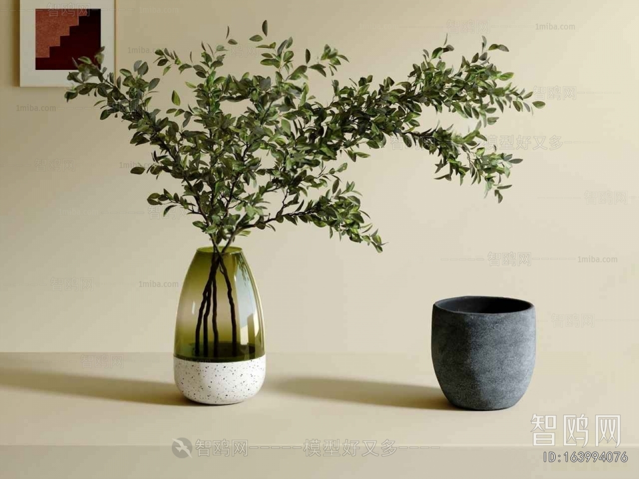 Modern Aquatic Green Plant