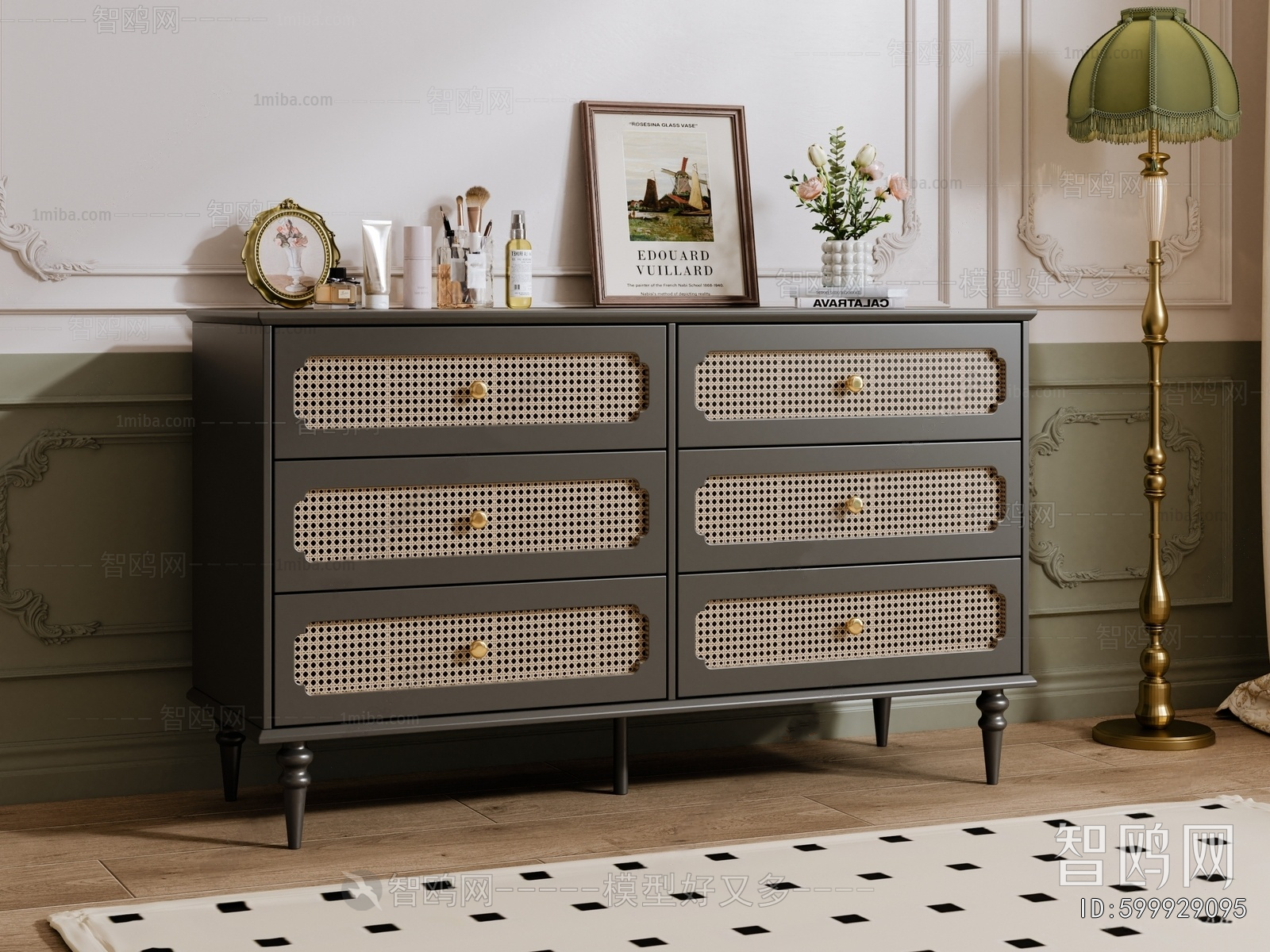 French Style Side Cabinet