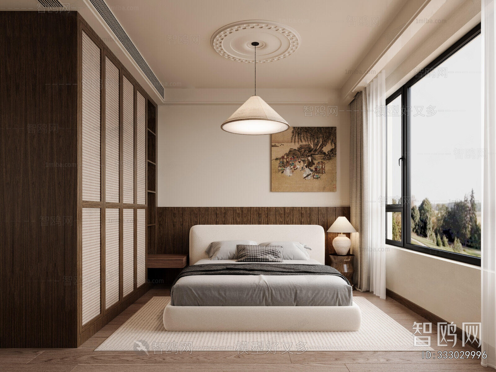 New Chinese Style Bedroom