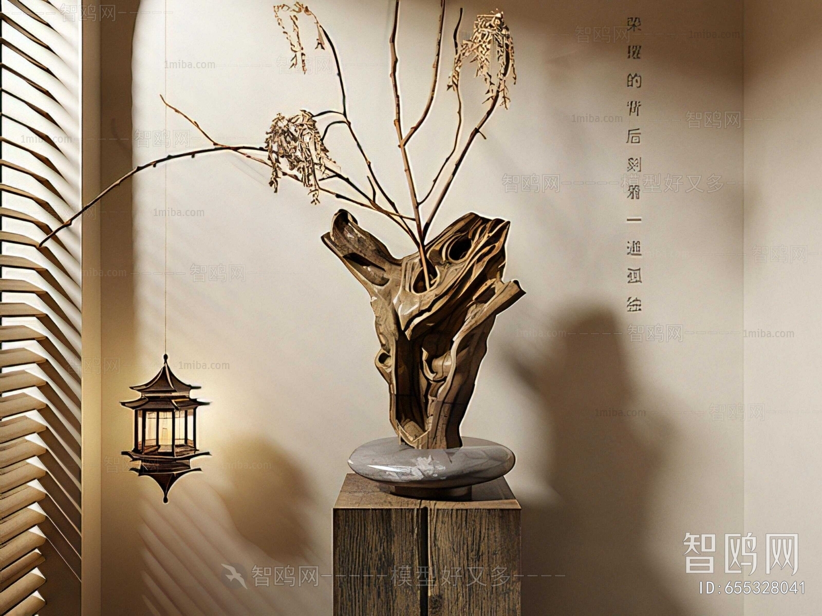 New Chinese Style Root Carving