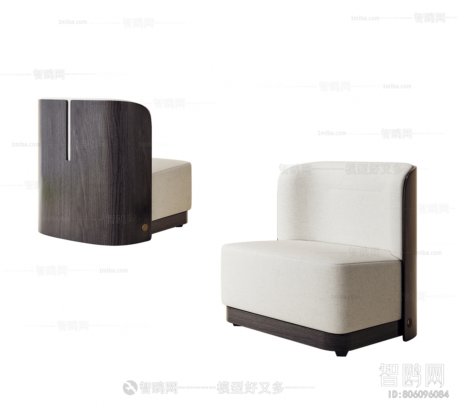 New Chinese Style Single Sofa