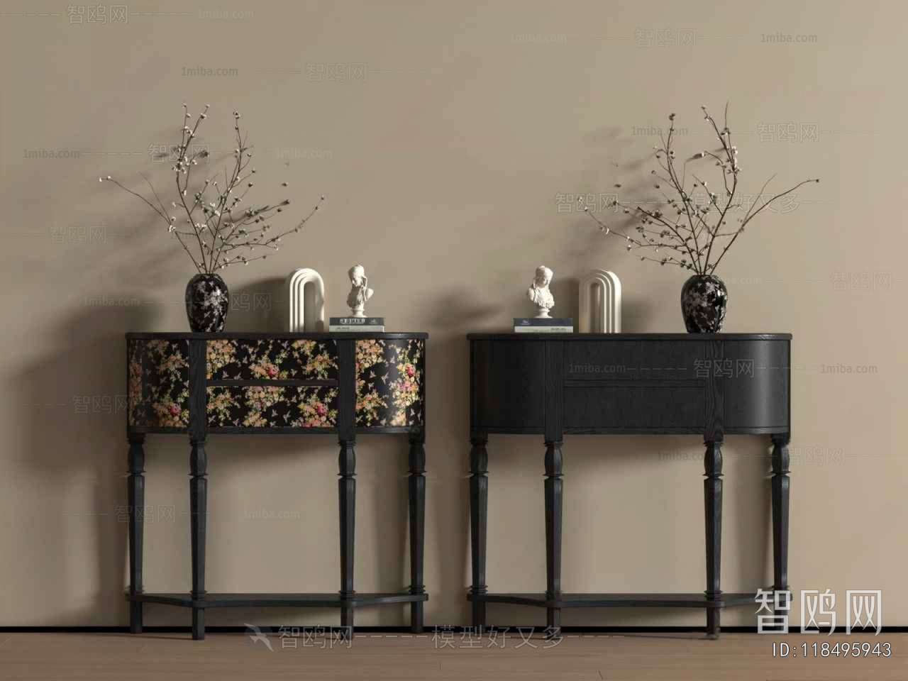 French Style Entrance Cabinet