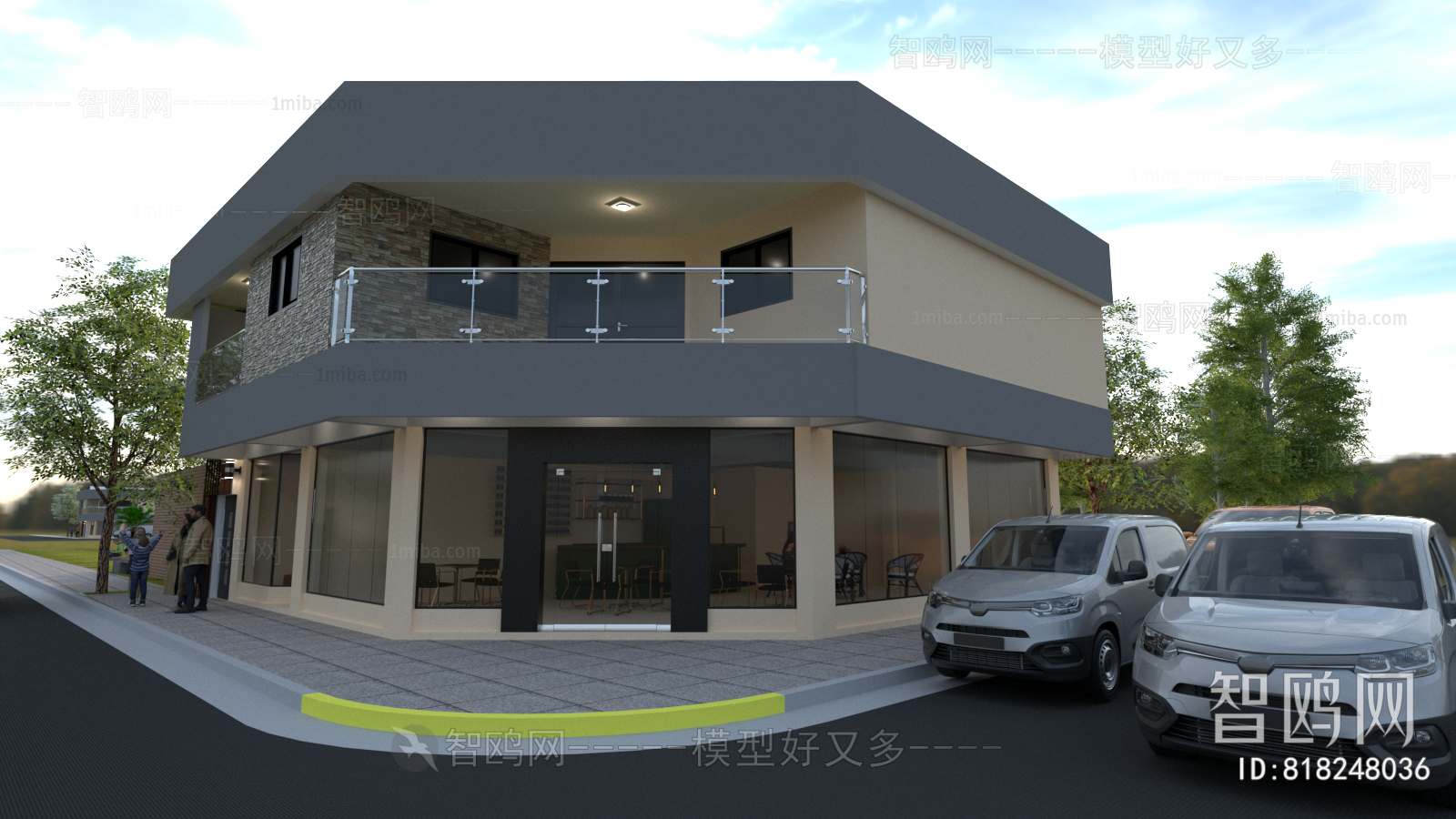 Modern Appearance Of Commercial Building