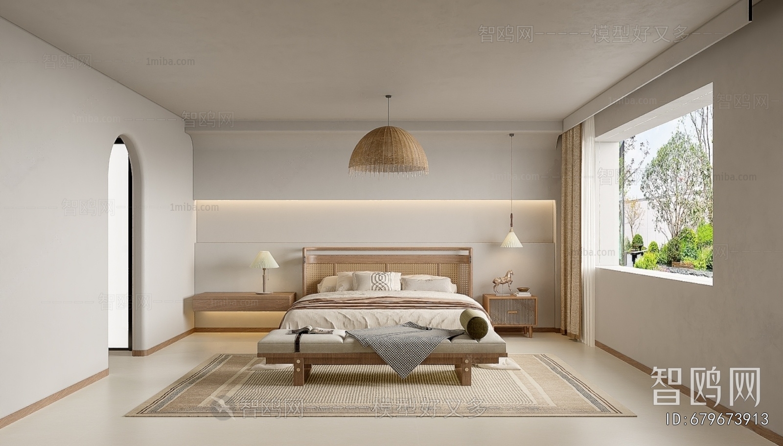 Wabi-sabi Style Bedroom