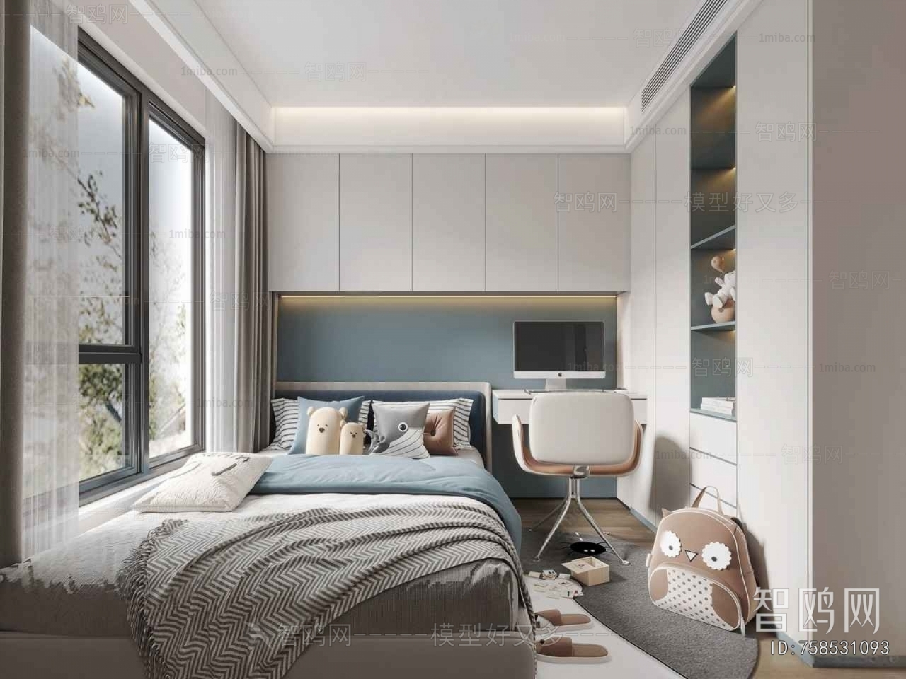 Modern Boy's Room And Son's Room