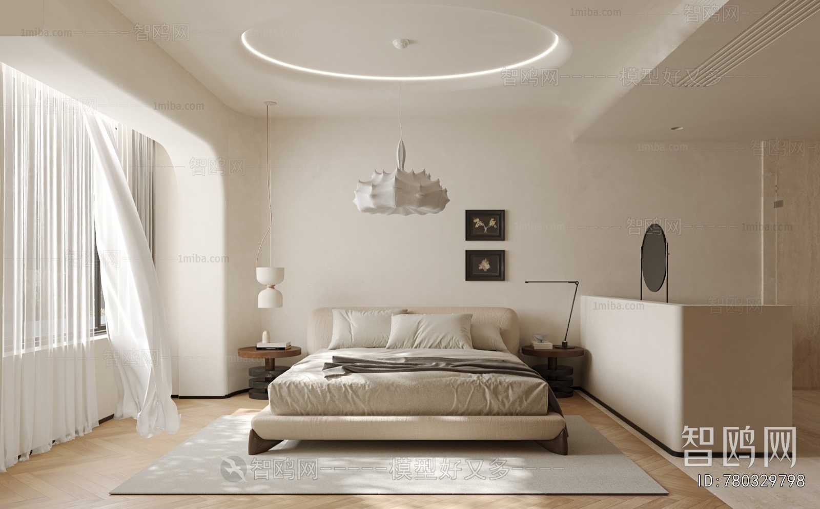 Wabi-sabi Style Bedroom