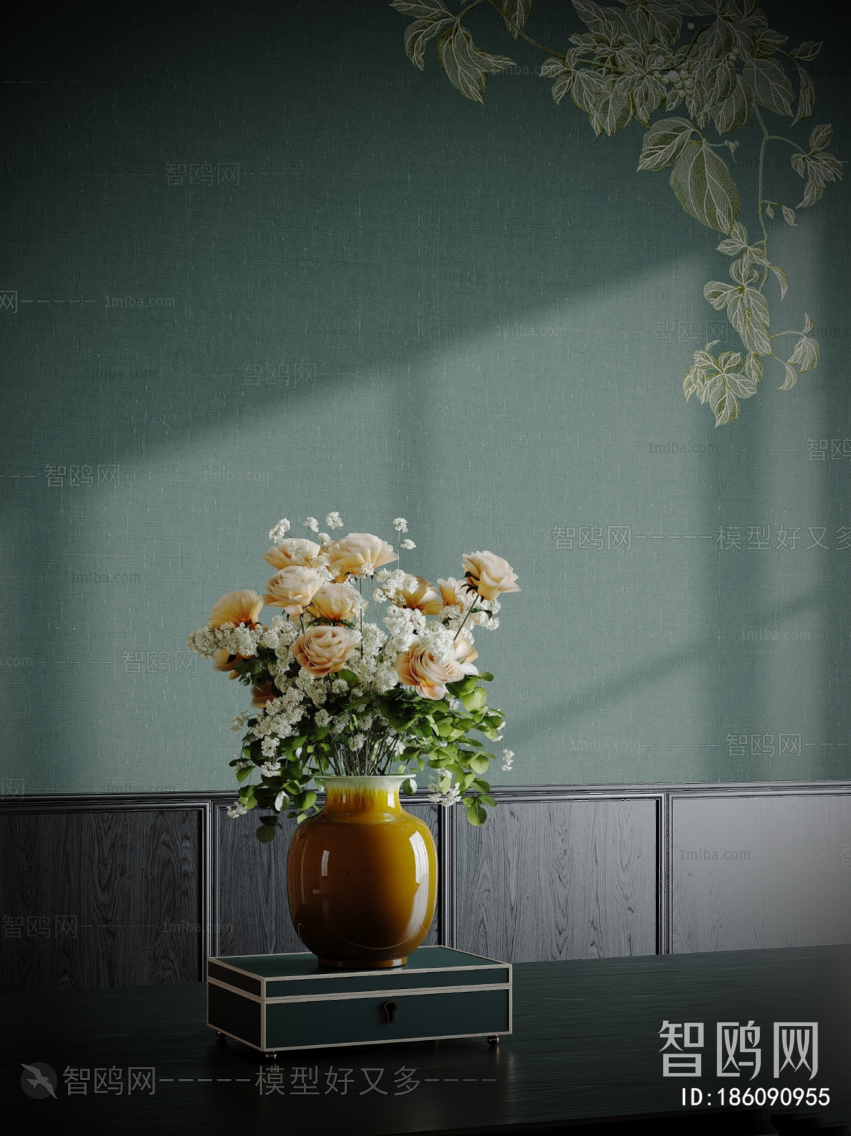 New Chinese Style Flower Arrangement