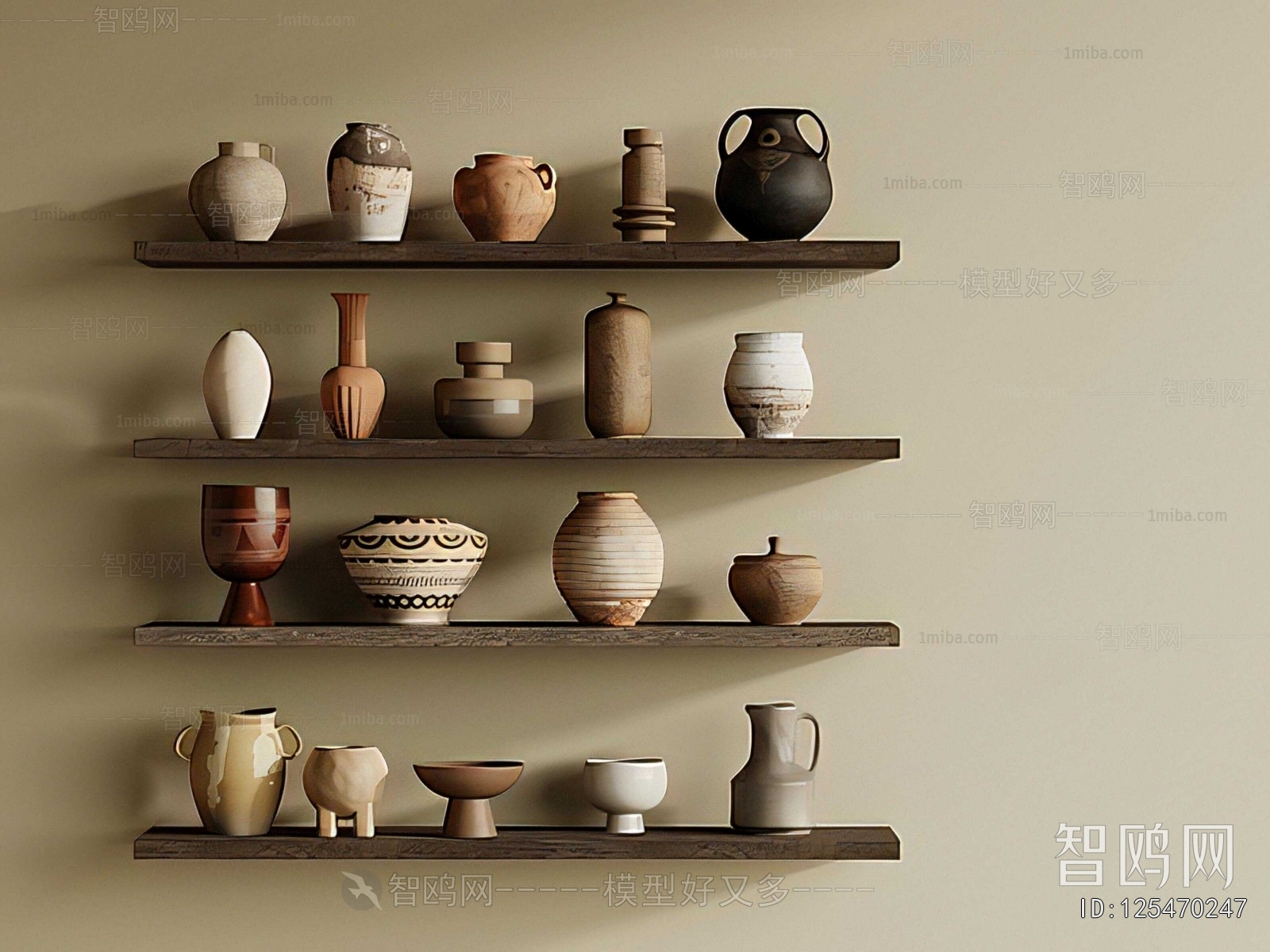 Wabi-sabi Style Clay Pot