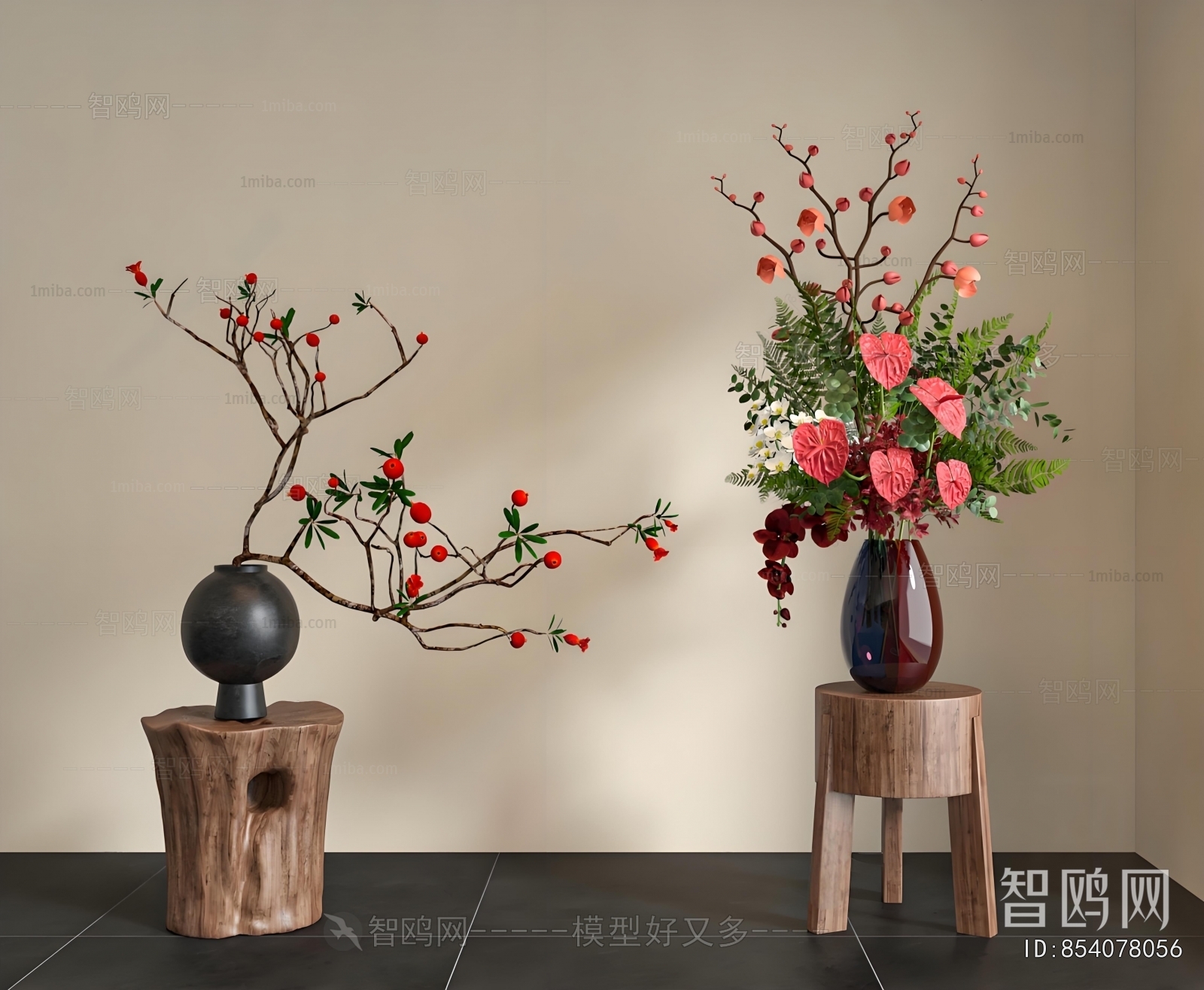 Wabi-sabi Style Flower Arrangement