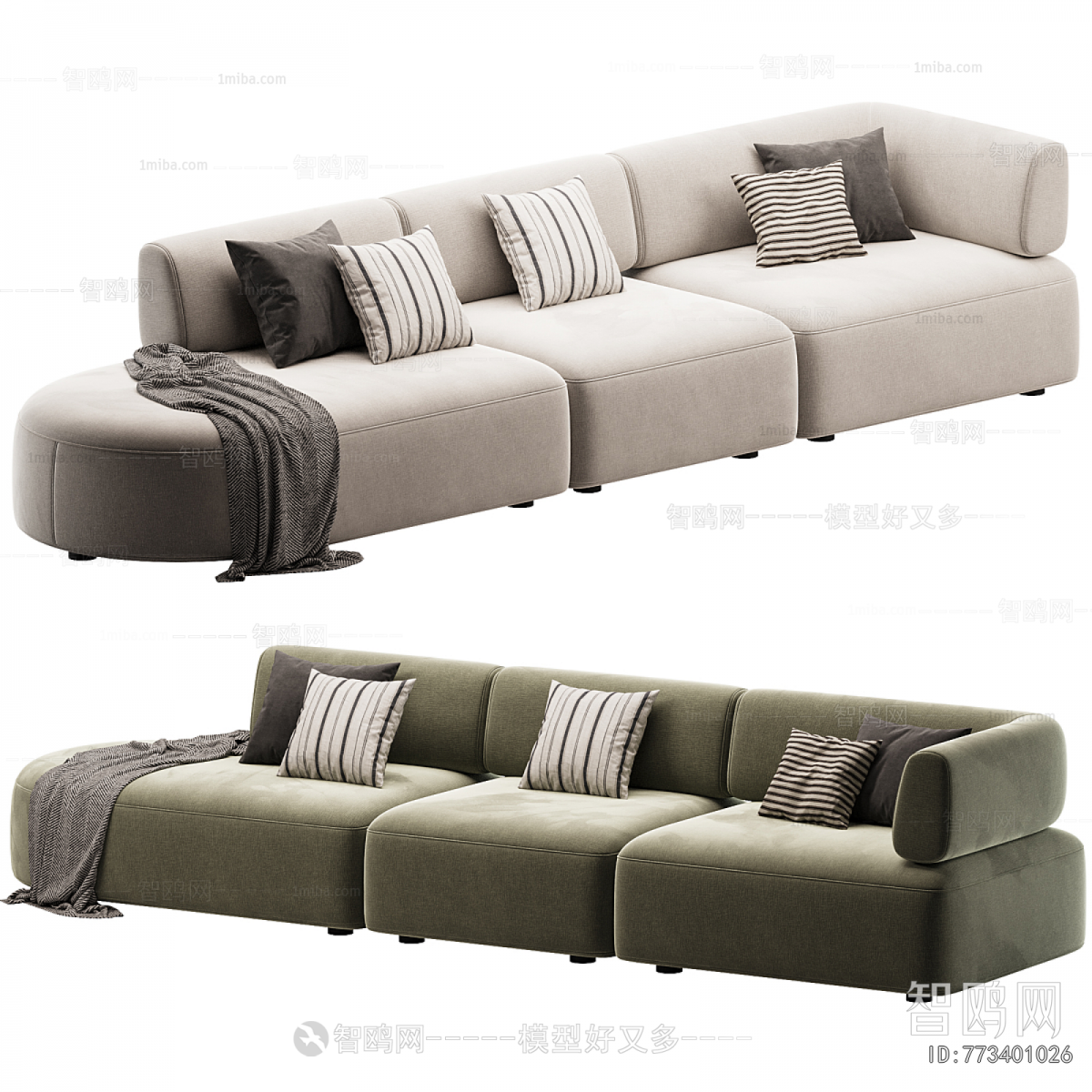 Modern Three-seat Sofa