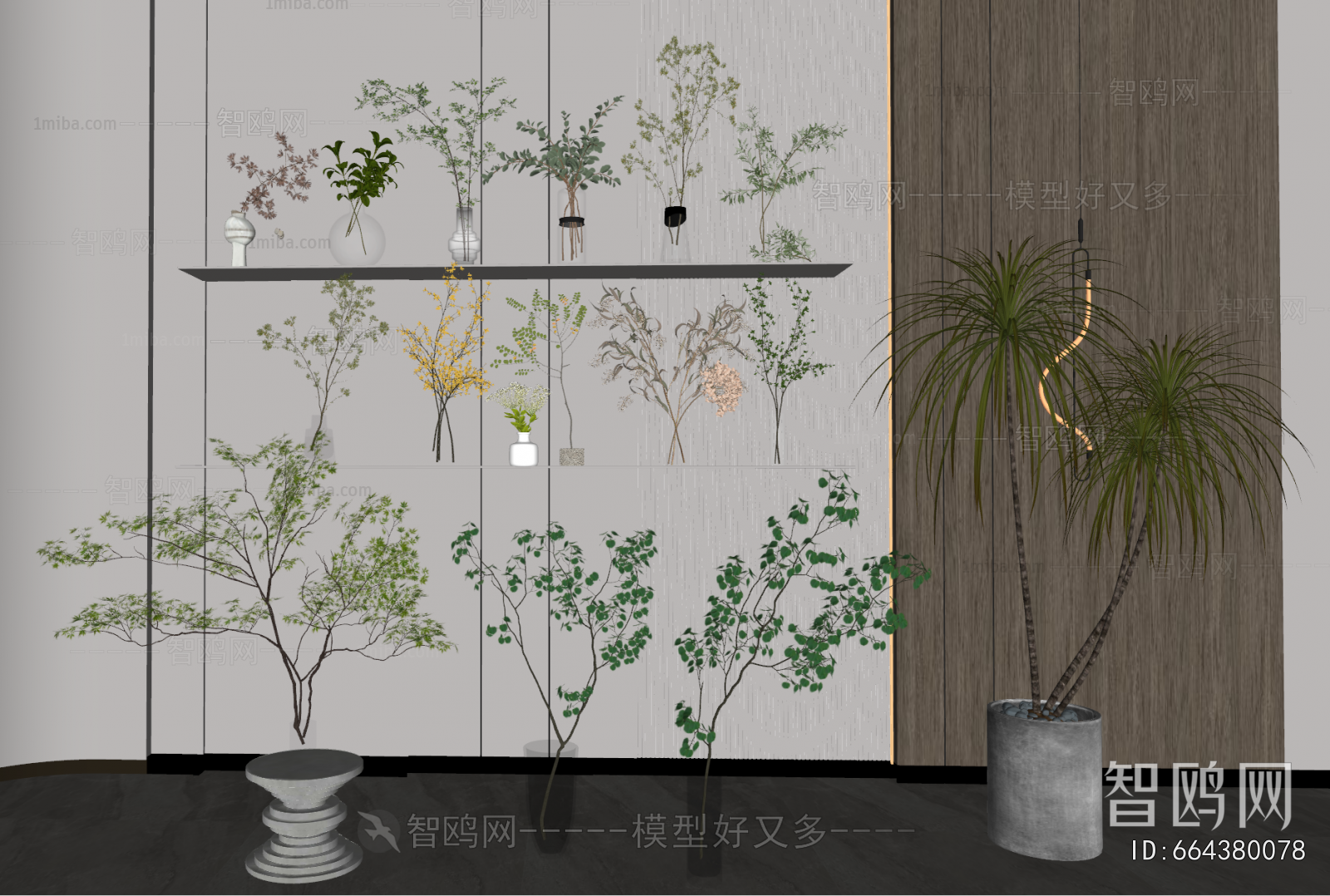 Modern Aquatic Green Plant