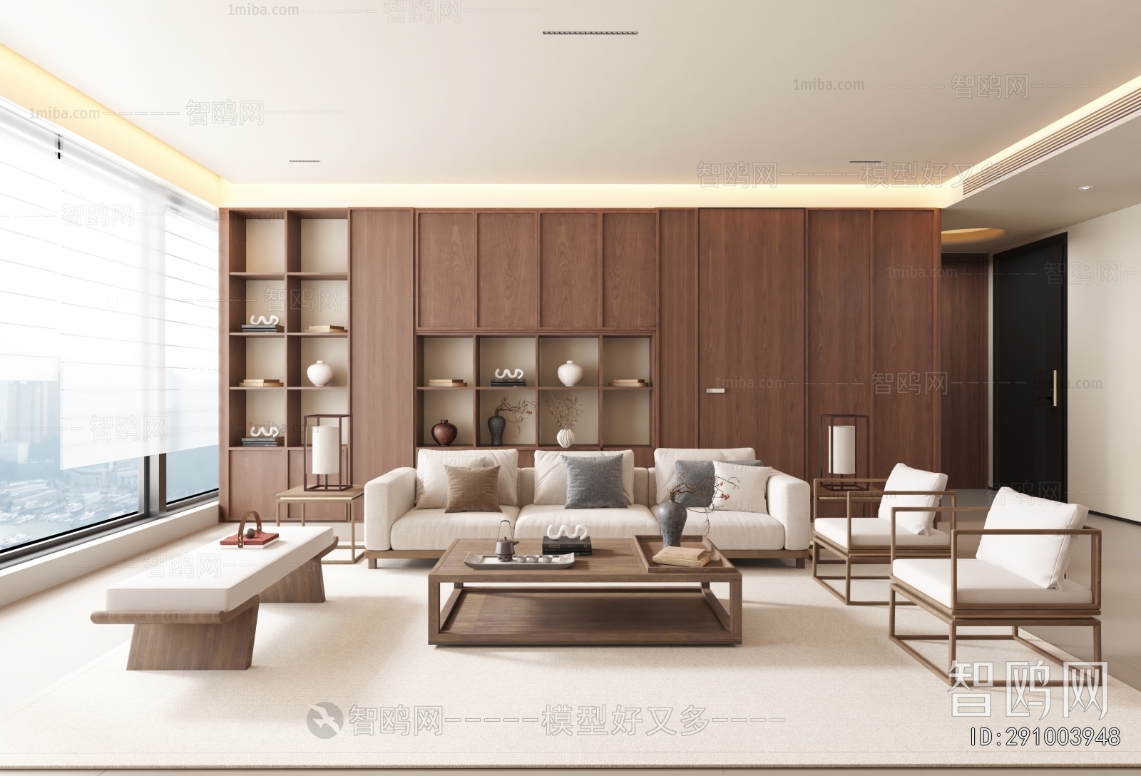New Chinese Style A Living Room