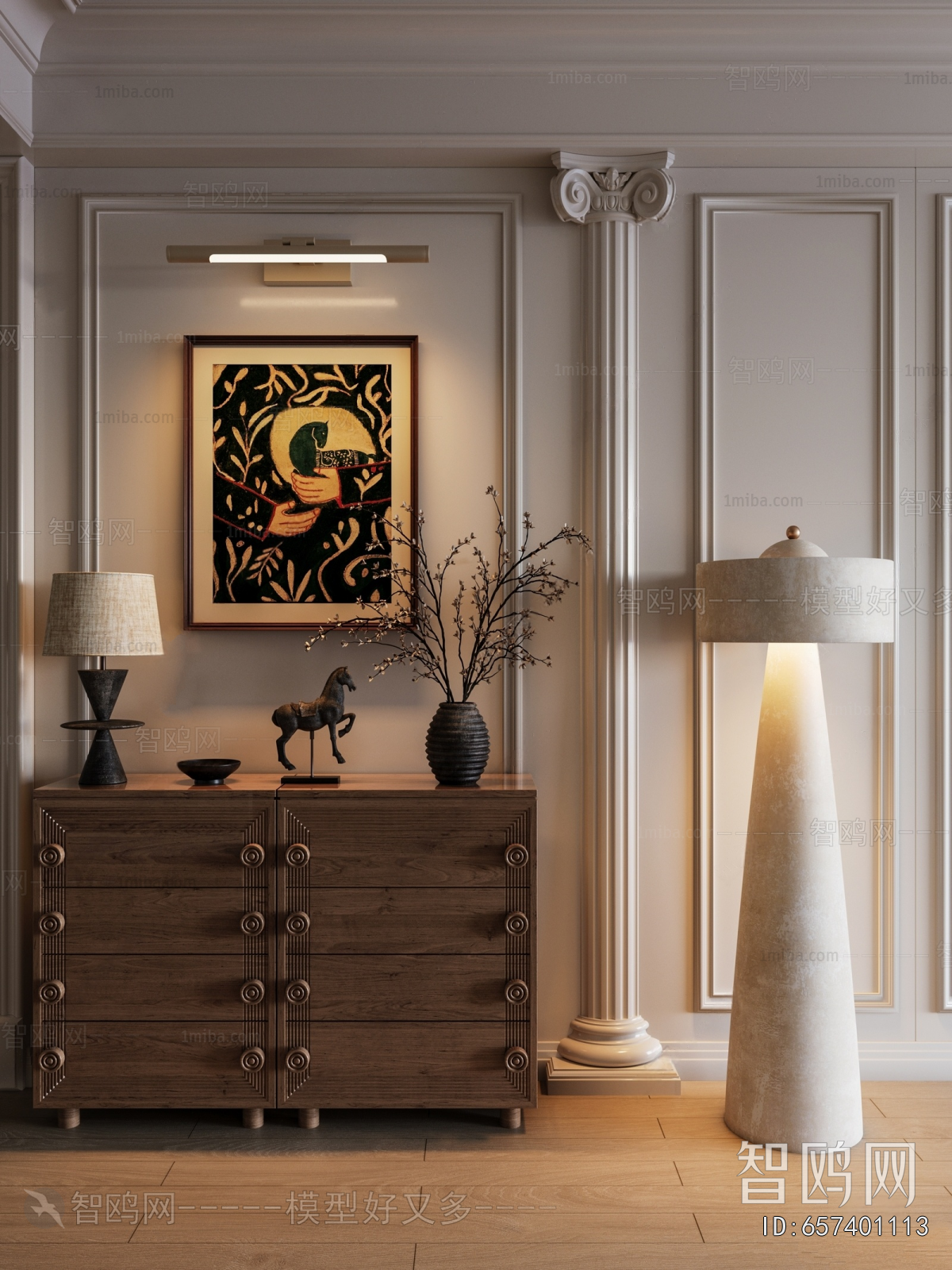 American Style Entrance Cabinet