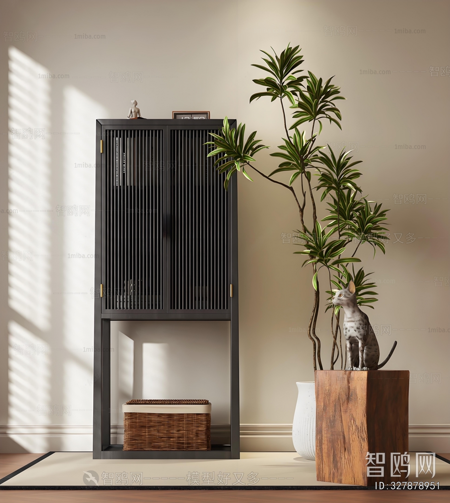 New Chinese Style Decorative Cabinet