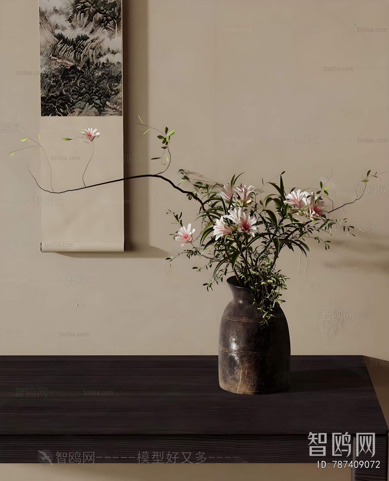 New Chinese Style Flower Arrangement