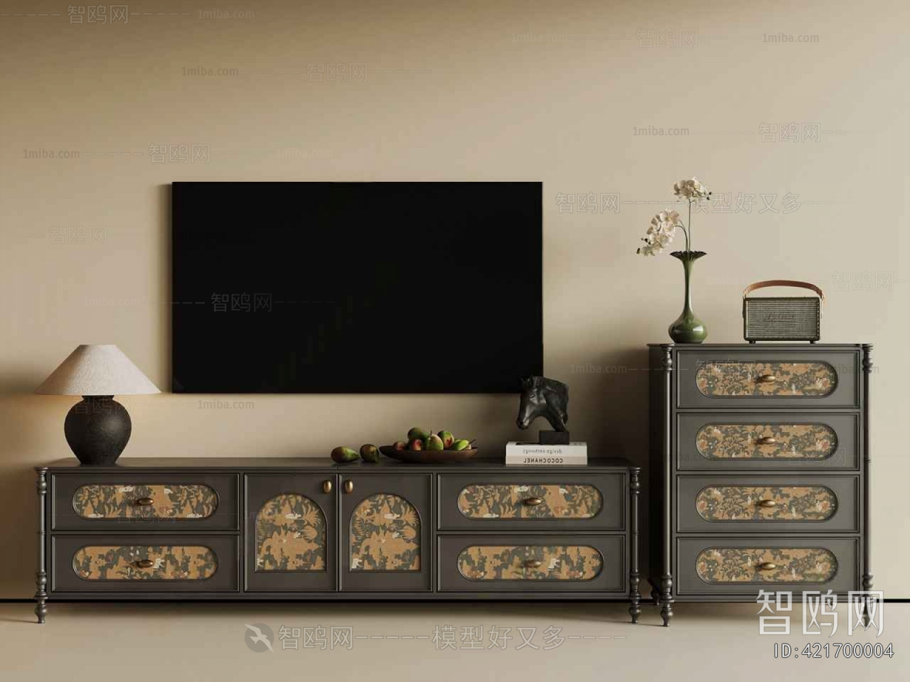 French Style TV Cabinet