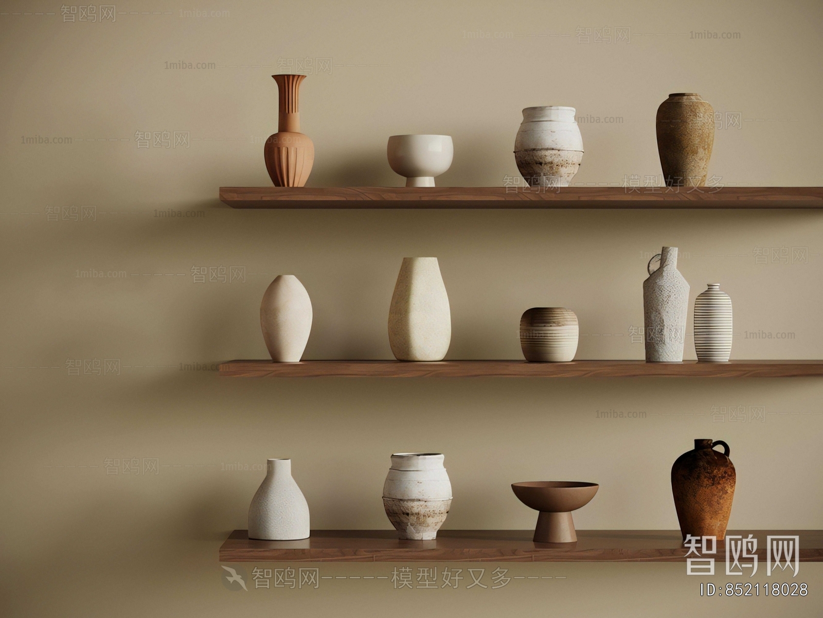 Wabi-sabi Style Clay Pot