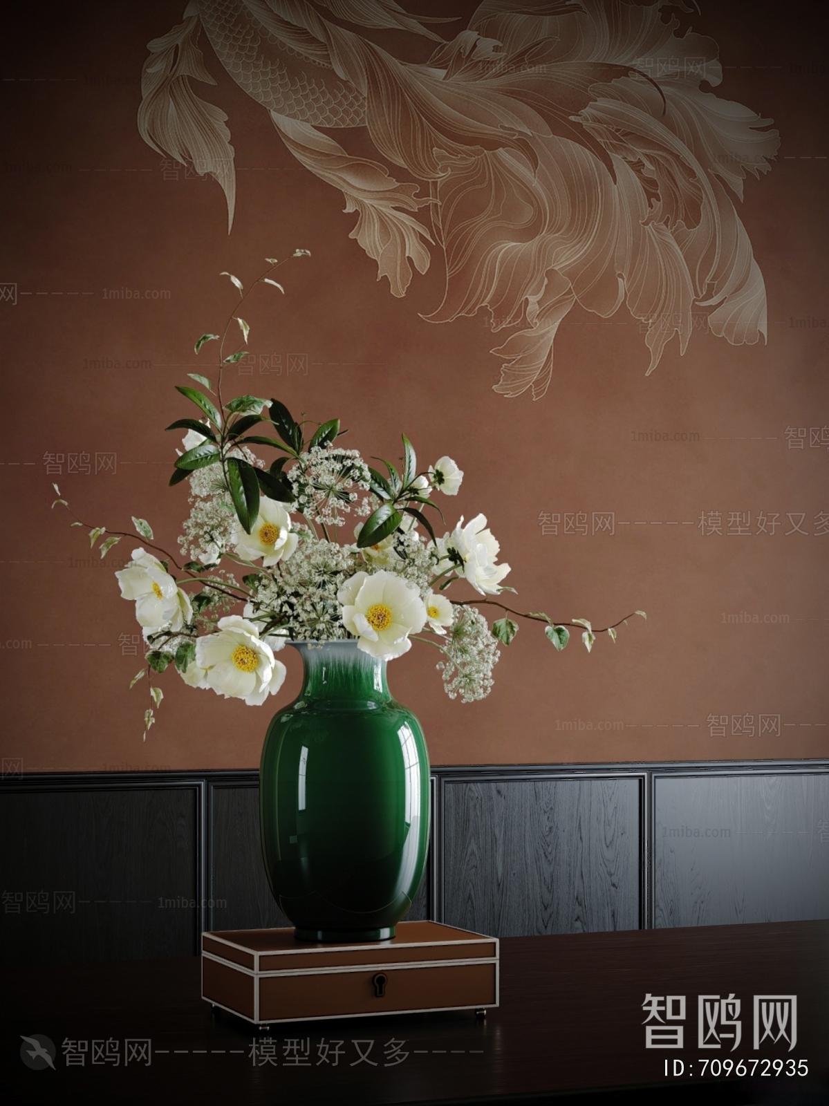 New Chinese Style Flower Arrangement