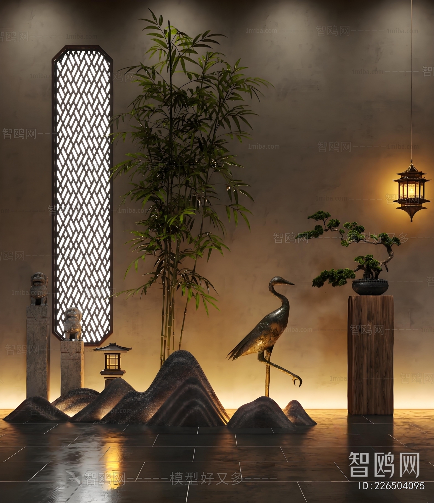 New Chinese Style Plant Landscaping