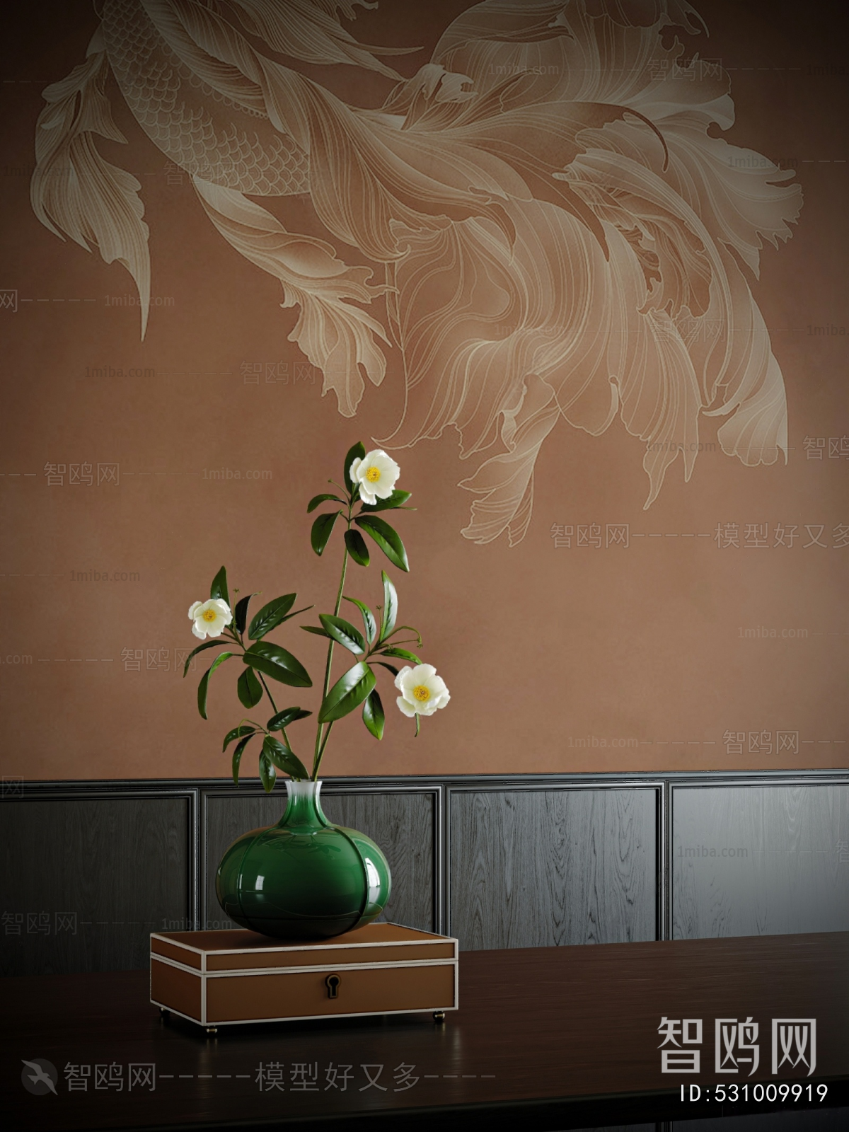 New Chinese Style Flower Arrangement