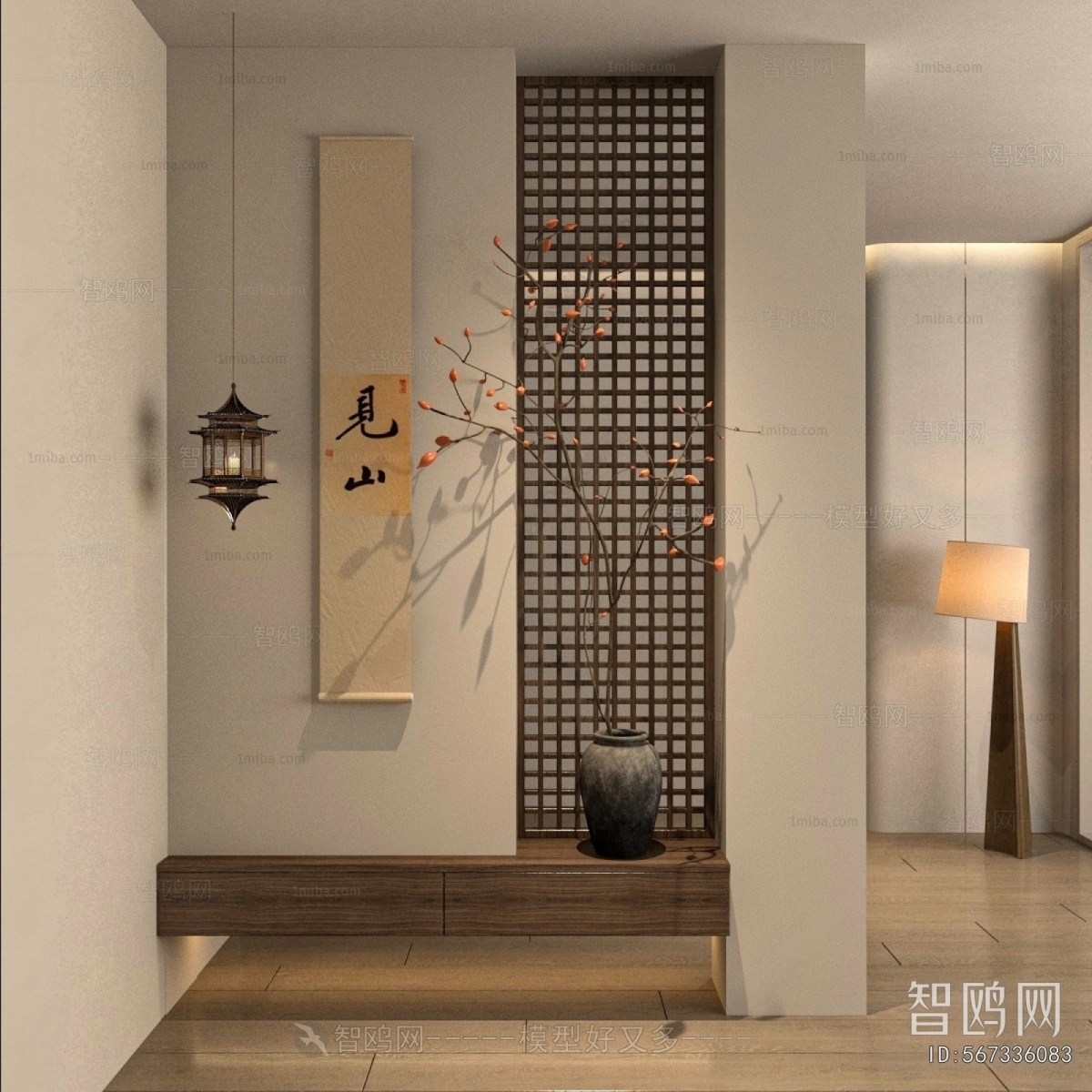 New Chinese Style Hallway