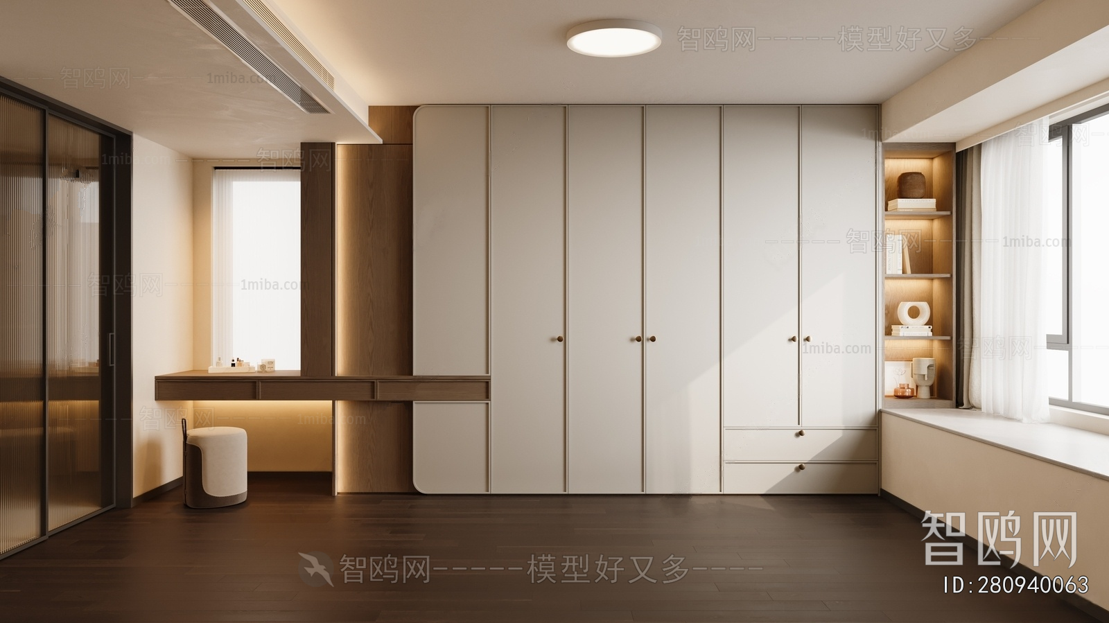 Modern Clothes Storage Area