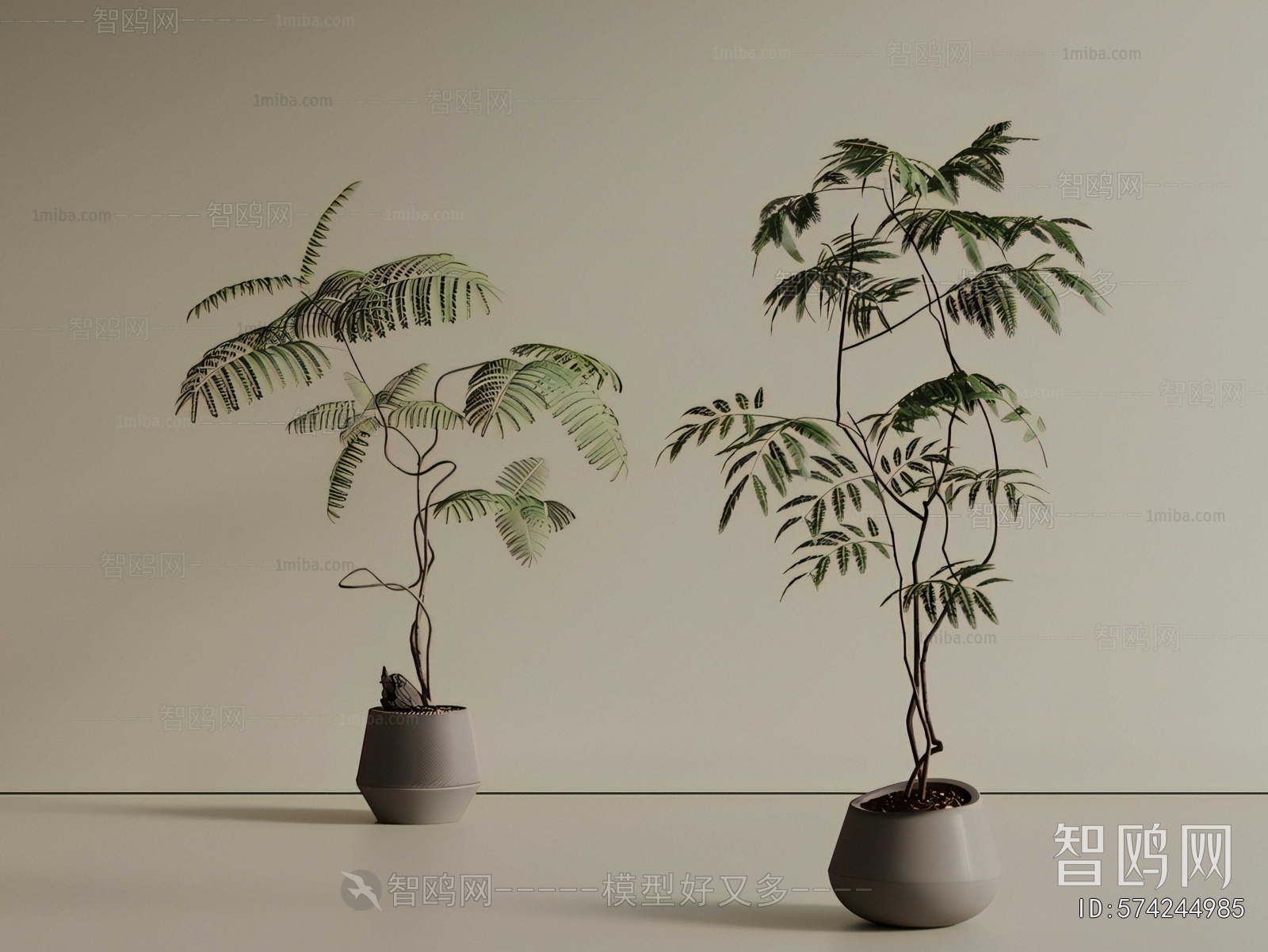 New Chinese Style Ground Green Plant Potted Plants