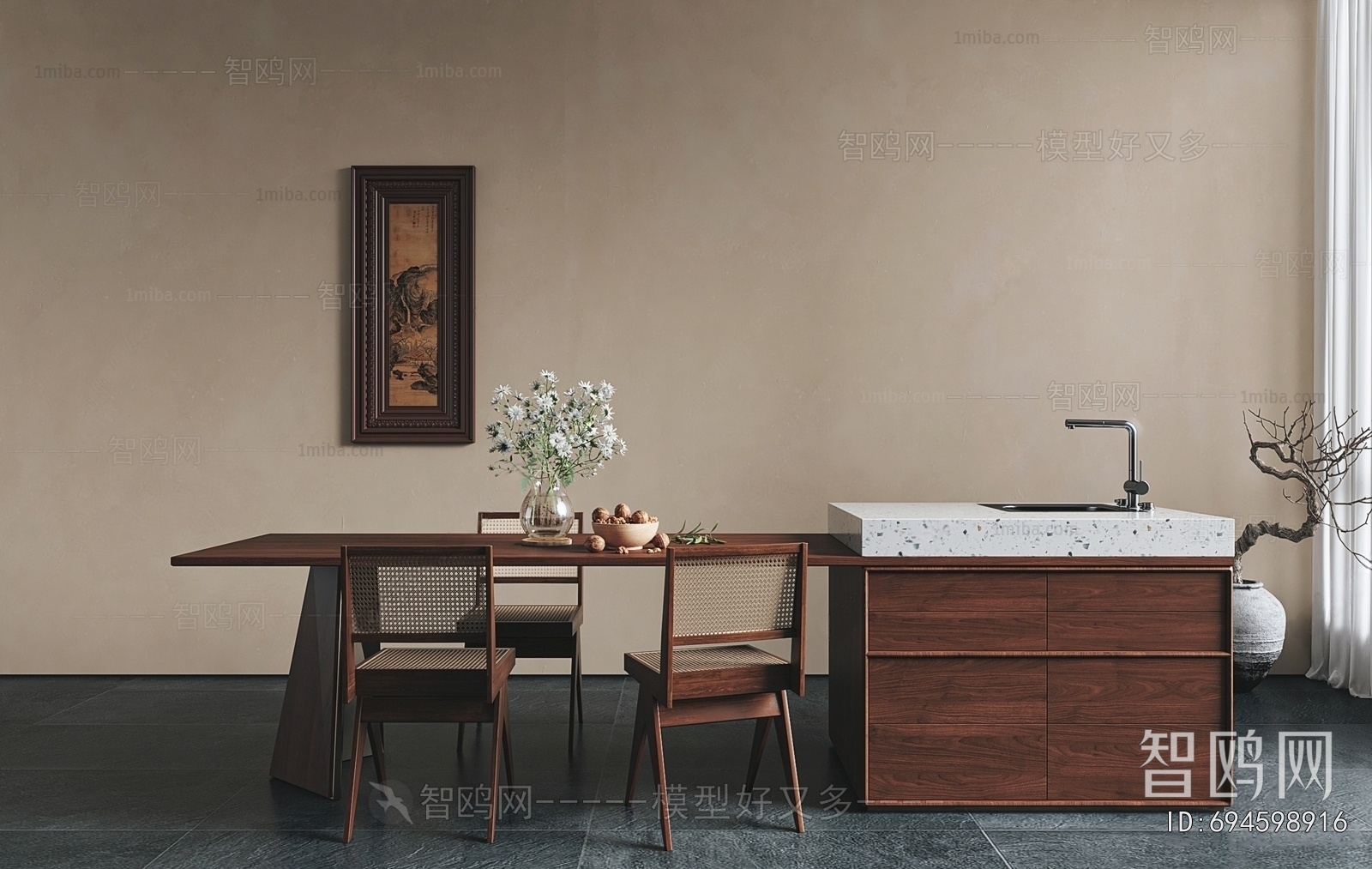 New Chinese Style Dining Table And Chairs