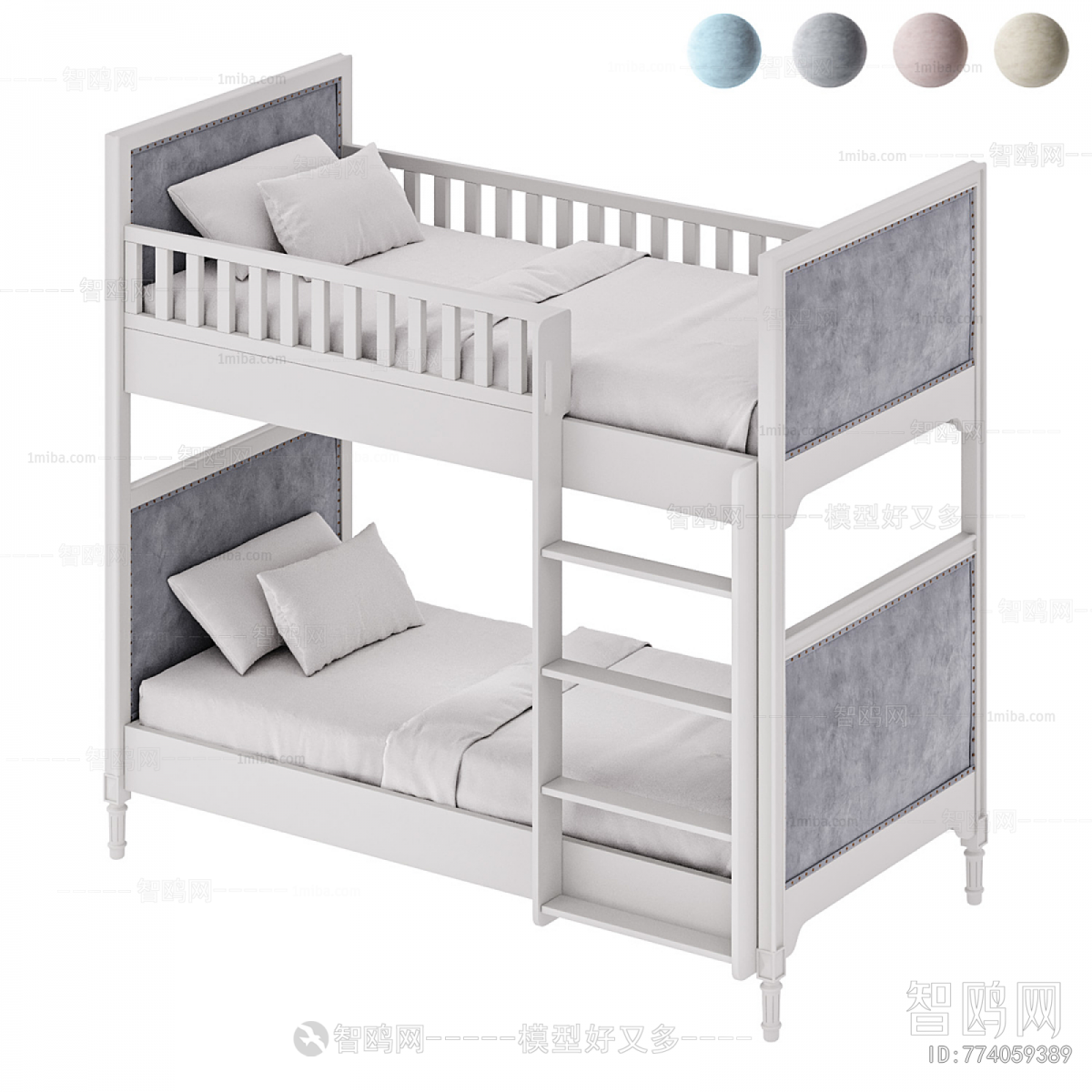 Simple European Style Bunk Bed