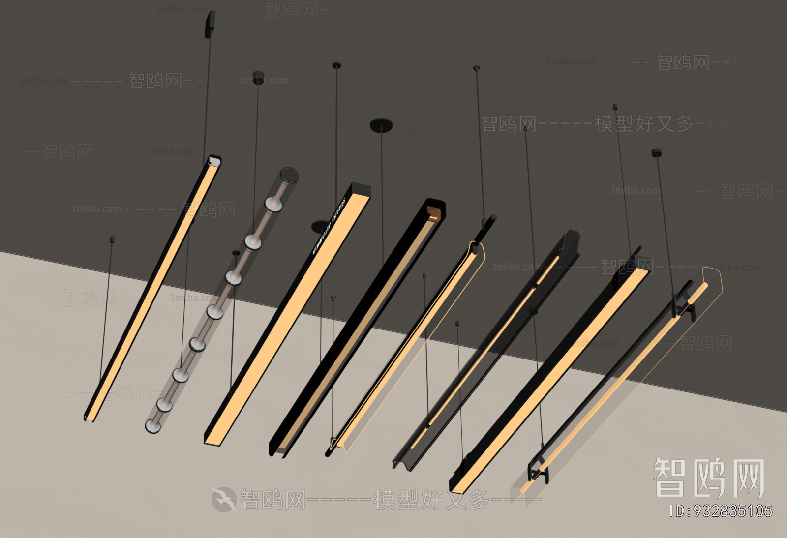 Modern Long Chandelier