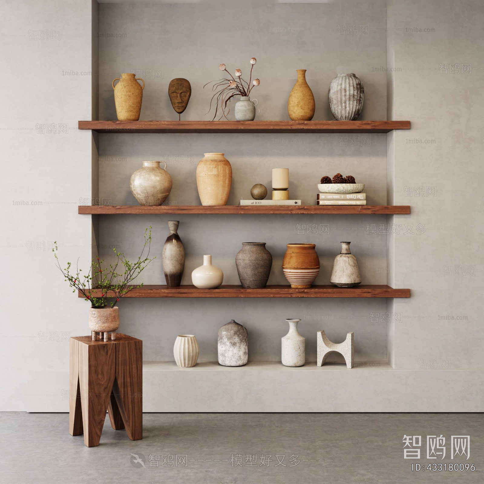 Wabi-sabi Style Clay Pot