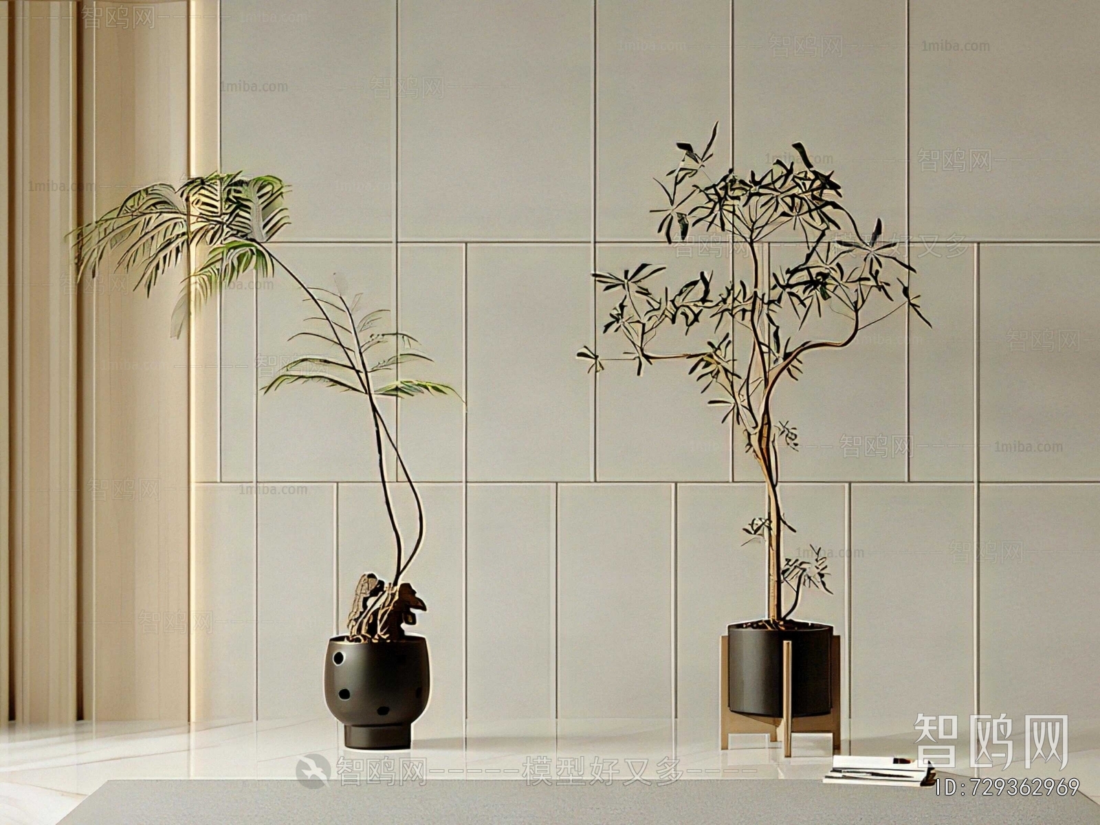 New Chinese Style Ground Green Plant Potted Plants