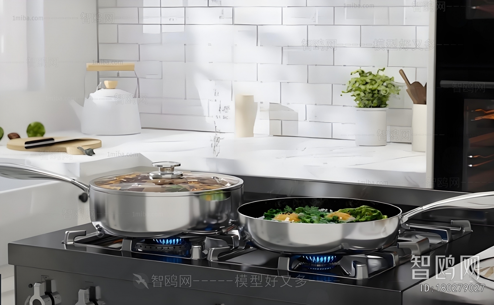 Modern Kitchen Electric Gas Range