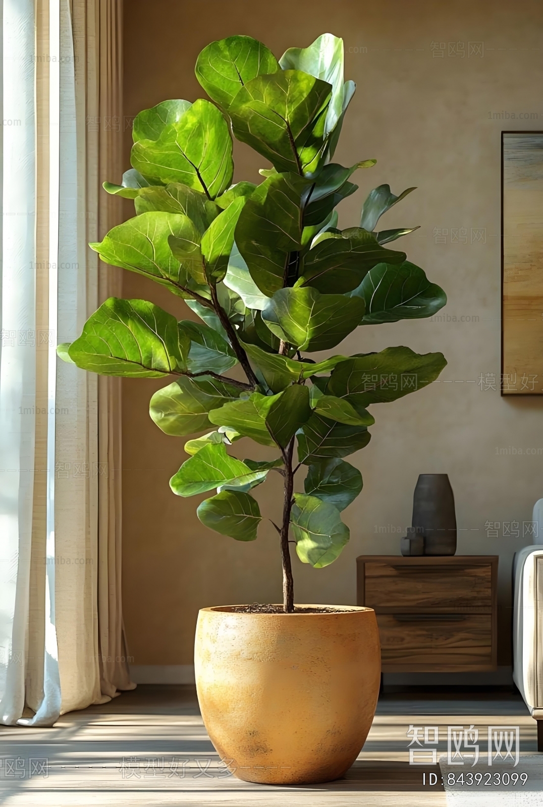 Modern Ground Green Plant Potted Plants