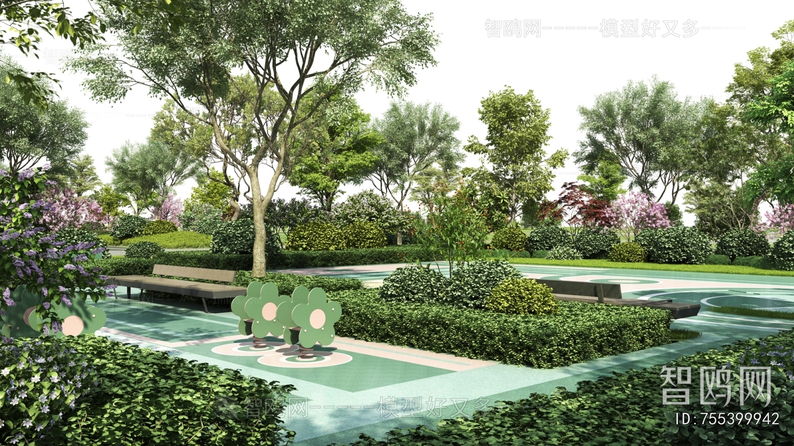 Modern Park Landscape