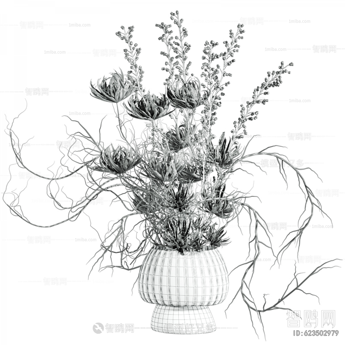 Wabi-sabi Style Dried Branch